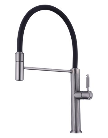 304不锈钢铣纹厨房水龙头 (欧式菜盆龙头)