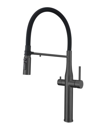 304不锈钢三水道三合一带净水厨房龙头