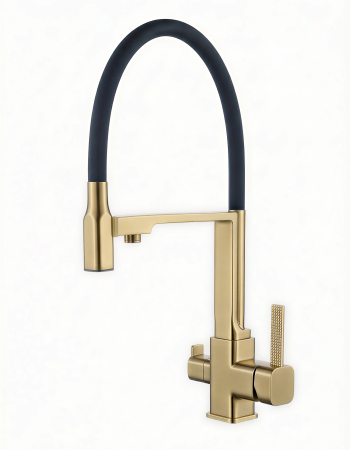 304不锈钢磁吸三水道三合一带净水厨房龙头