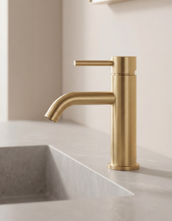 现代304不锈钢浴室面盆水龙头