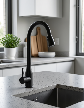 304不锈钢厨房抽拉水龙头